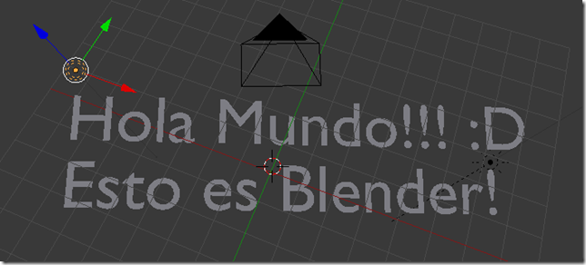 Hola Mundo con Blender