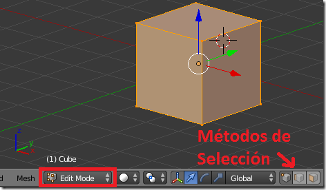 Modo de Edición en Blender