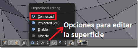 Edición Proporcional en Blender